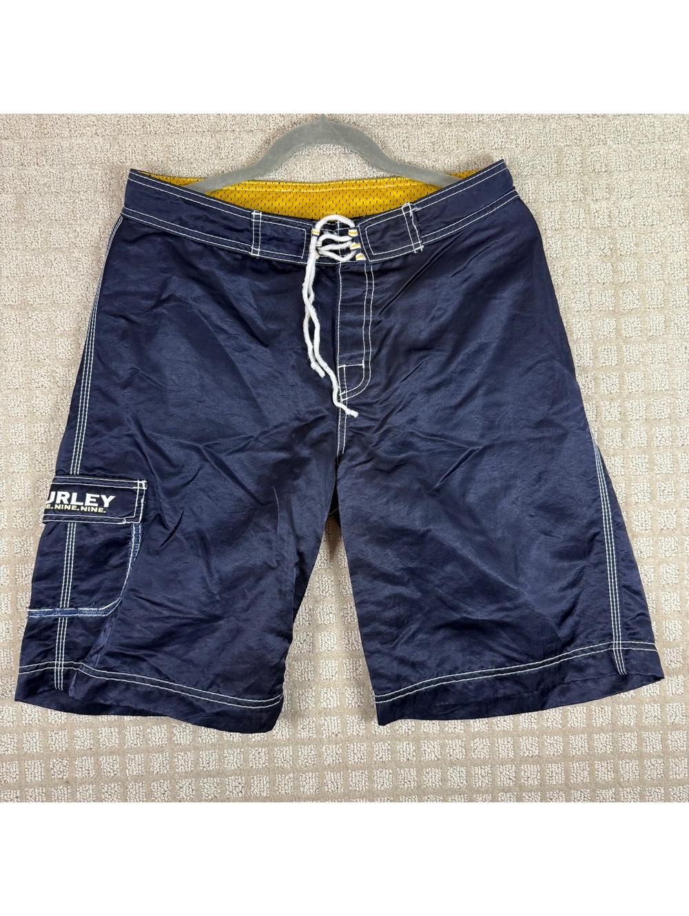 Vintage Hurley Board Shorts Nine.Nine.Nine. USA Size 31 Navy
